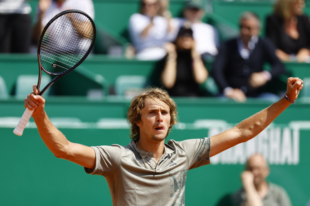 美网完胜蒙特卡洛大师赛，兹维列夫高光表现的简单介绍